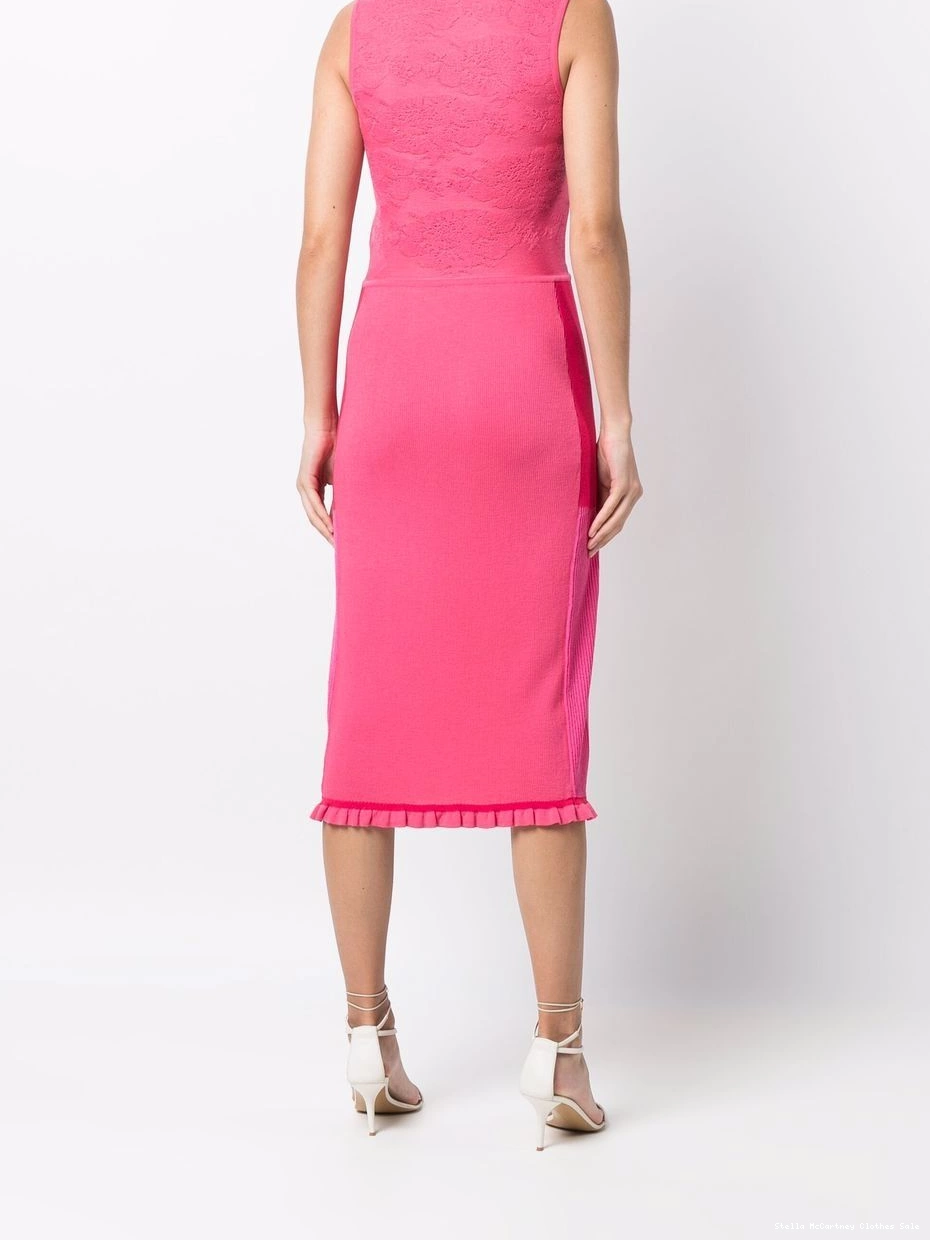 Cheap sleeveless Tight Women dress patchwork Stella Mix McCartney 0811